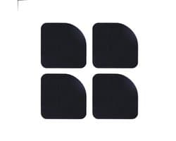 P&P Goods Trillingdempers Wasmachine – Anti Trillingsmat – 4 Stuks– Onderzetter – Antislip Rubber – Antislip Mat – Extra Dik – Zwart