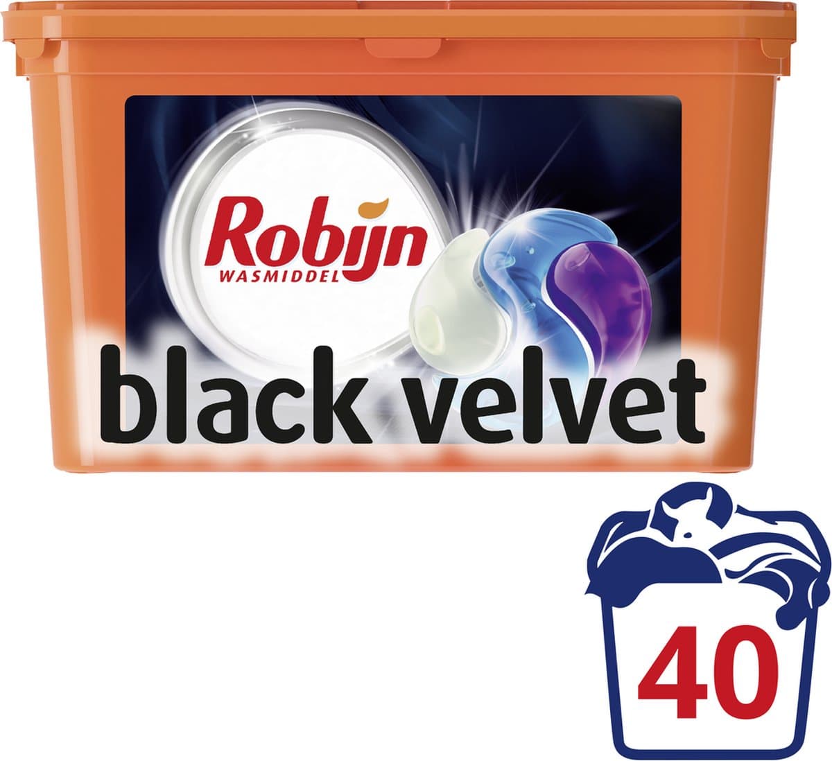 Robijn Black Velvet 3 in 1 Wascapsules - 40 wasbeurten — afbeelding 1
