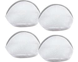 Wasnet voor Bh's, Ondergoed en Sokken, Herbruikbare Waszakken met Rits, Bescherming voor Delicate Kleding, Set van 4, 18 x 15 cm, Ideaal voor Wassen en Organiseren