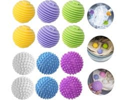 Wasballen voor wasmachine en droger, 12 stuks