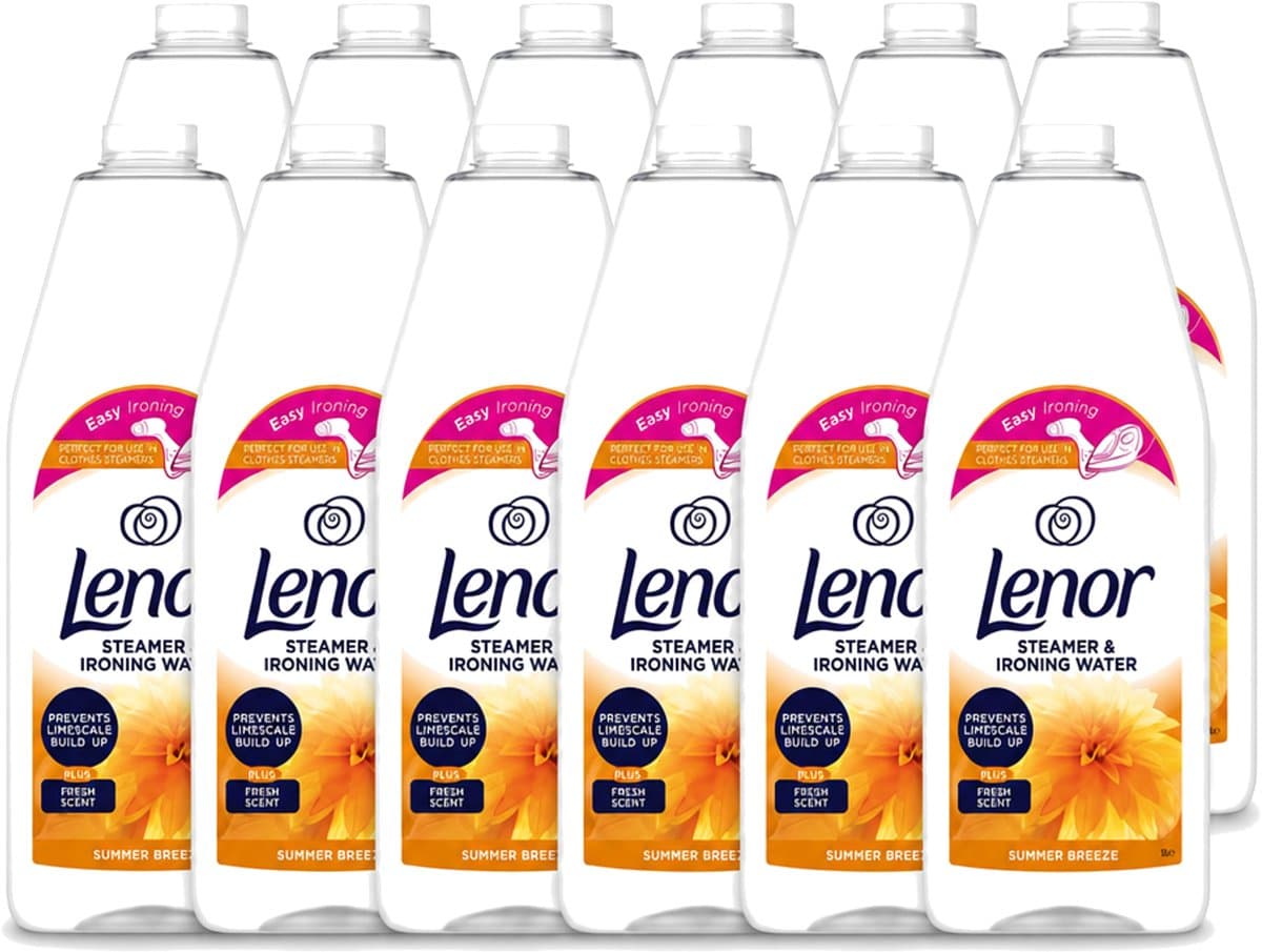 12 x Lenor - Strijkwater - Summer Breeze - Textielverfrisser - 1000 ml - Voordeelverpakking - 12 stuks — afbeelding 1