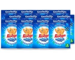 12 x Robijn - Intense - Geurbuiltjes - Langdurige Geur - Intense Frisheid - 3 Geurbuiltjes - Voordeelverpakking - 12 stuks