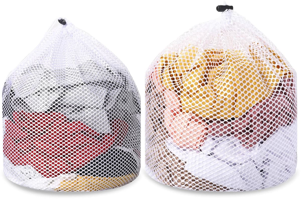 Set van 2 Grote Waszakken met Koordstoppers voor de Wasmachine — afbeelding 1