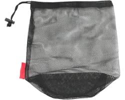 Geventileerde Waszak - Mesh Opbergtas - Kleding Opbergen - Maximale Luchtstroom - 22 x 25 cm - Zwart