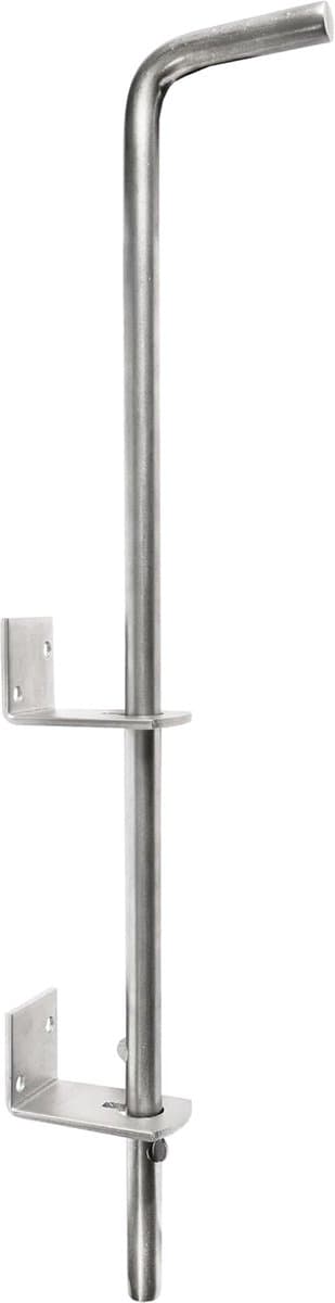 Vloeranker - Poortstaaf - Poorten Stabiliseren - Roestvrij Staal - 15 x 500 mm - Blauw Verzinkt — afbeelding 1