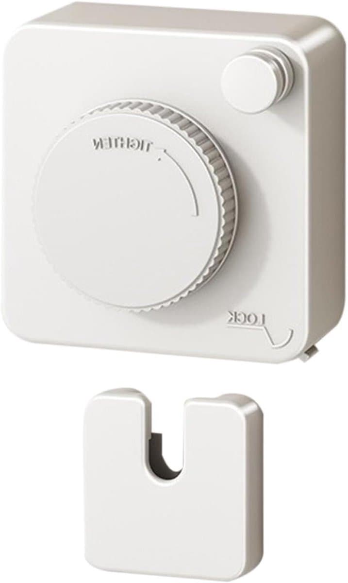 Uittrekbare Waslijn - Waslijn Binnen - Ruimte Besparen - Niet Doorhangend - 4.8 Meter - Wit — afbeelding 1