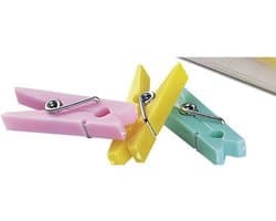 Mini Wasknijpers - Kleine Knijpers - Foto's Ophangen - Kleur Gesorteerd - 10 stuks - Gesorteerde Kleuren