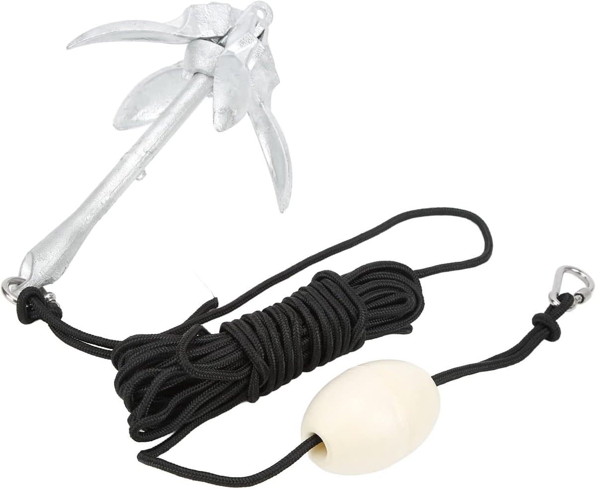 Opvouwbaar Anker - Watersport Anker - Boot Stabiliseren - 4-Tands Ontwerp - 208 kg - Zilver — afbeelding 1