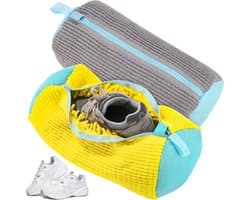 Schoenwaszak, wasmachine, schoenenzak, wasmachine, 2 stuks, multifunctionele waszak, schoenen met 360 graden reinigingsfleece, zelfreinigende schoenen, waszak voor wasmachine en droger