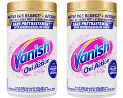 Vanish Oxi Action Vlekverwijderaar Poeder White – 2x 1,445 kg – 2,89 kg – Voordeelverpakking