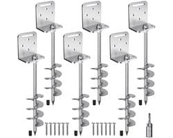 Omgoods - Set van 6 Grondankers 45,7 cm voor Trampolines en Tent