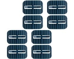 Vuilniszakhouders Clips - Afvalzak Klemmen - Afval Scheiden - Anti-slip Ontwerp - 6 cm - Blauw