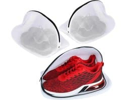 Schoenwaszak Set van 3 Stuks - Mesh Waszakken met Rits voor Sneakers, Sokken en Ondergoed