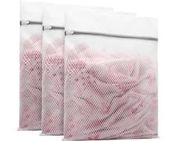 3 duurzame honingraat waszakken voor delicate stoffen, met een afmeting van 16 x 20 inch (3 grote)