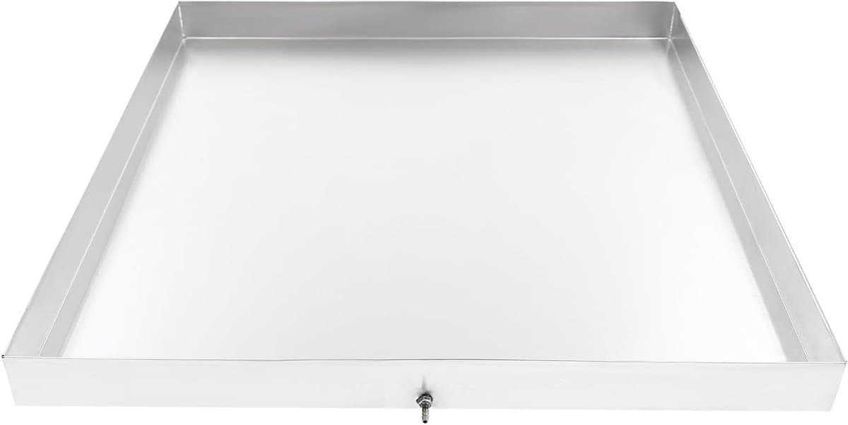 Wasmachinebak - Opvangbak - Water Schade Voorkomen - Roestvrij Staal - 81 x 76 cm - Zilver — afbeelding 1