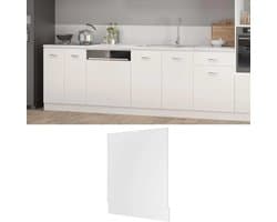 Vaatwasserpaneel - Frontpaneel Vaatwasser - Keuken Afwerken - Eenvoudig Ontwerp - 595 x 3 x 67 cm - Wit
