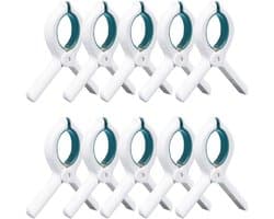 10 Stuks Grote Wasknijpers - Winddichte Clips voor Strandhanddoeken en Wasgoed