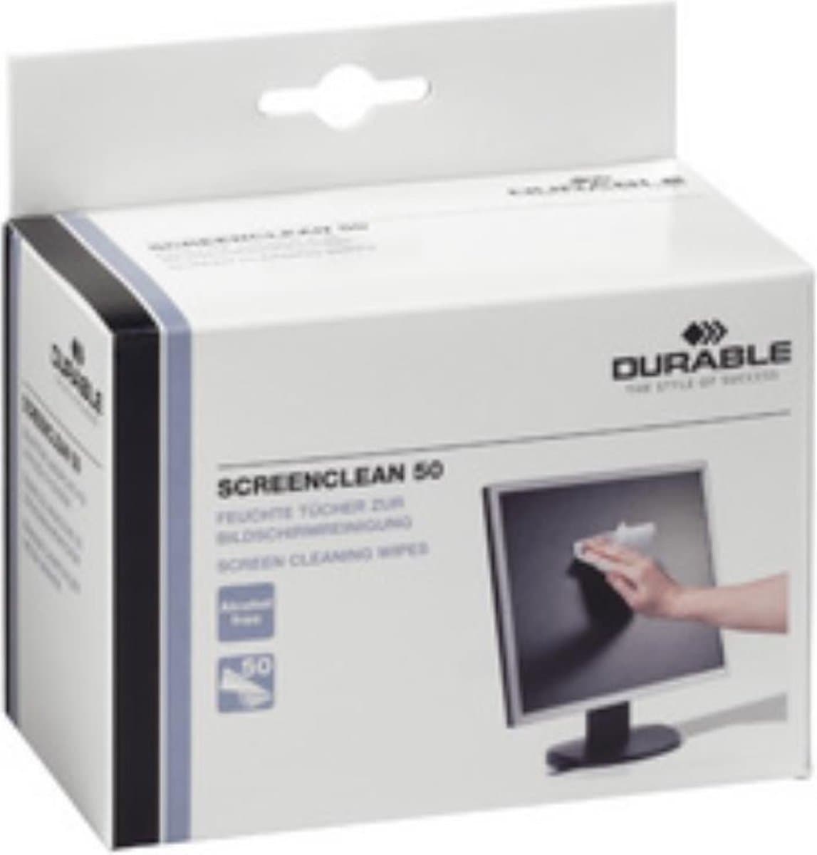 DURABLE SCREENCLEAN 50 reinigingsdoekjes 50 stuks — afbeelding 1
