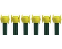 Alberts 854485 Waskraan met kruiskop | ruw staal, verzinkt groen kunststof gecoat RAL 6005 | 2000 mm | Set van 6
