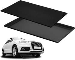 Uiifan 1 Set 35 x 24 x 1.4 Inch Olie Afvoer Druppelpan voor Auto met Vierkant Geen Splatter Pad Olie Druppelbak Olie Verversingsmat voor Onder Auto Transmissie Garage Automotive Oprit om de vloer