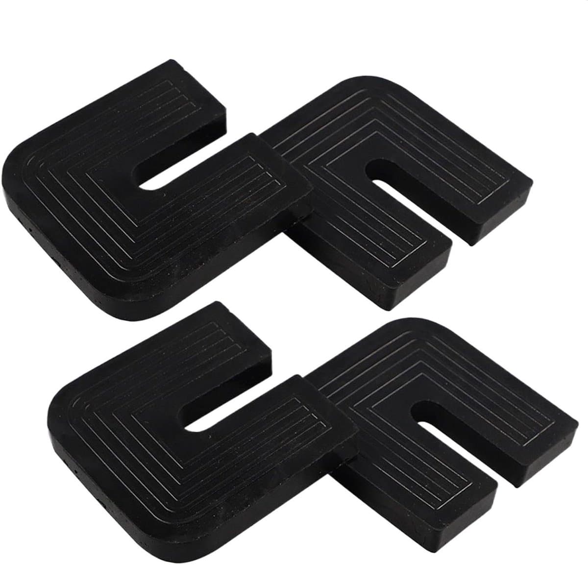 Anti Vibratie Pads - Airco Dempers - Stille Werking - Massief Rubber - 4 Stuks - Zwart — afbeelding 1