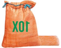 Raschelzakken - Netzakken Groentezakken - Oogst Opslag - Ademend Materiaal - 42 x 60 cm - Oranje