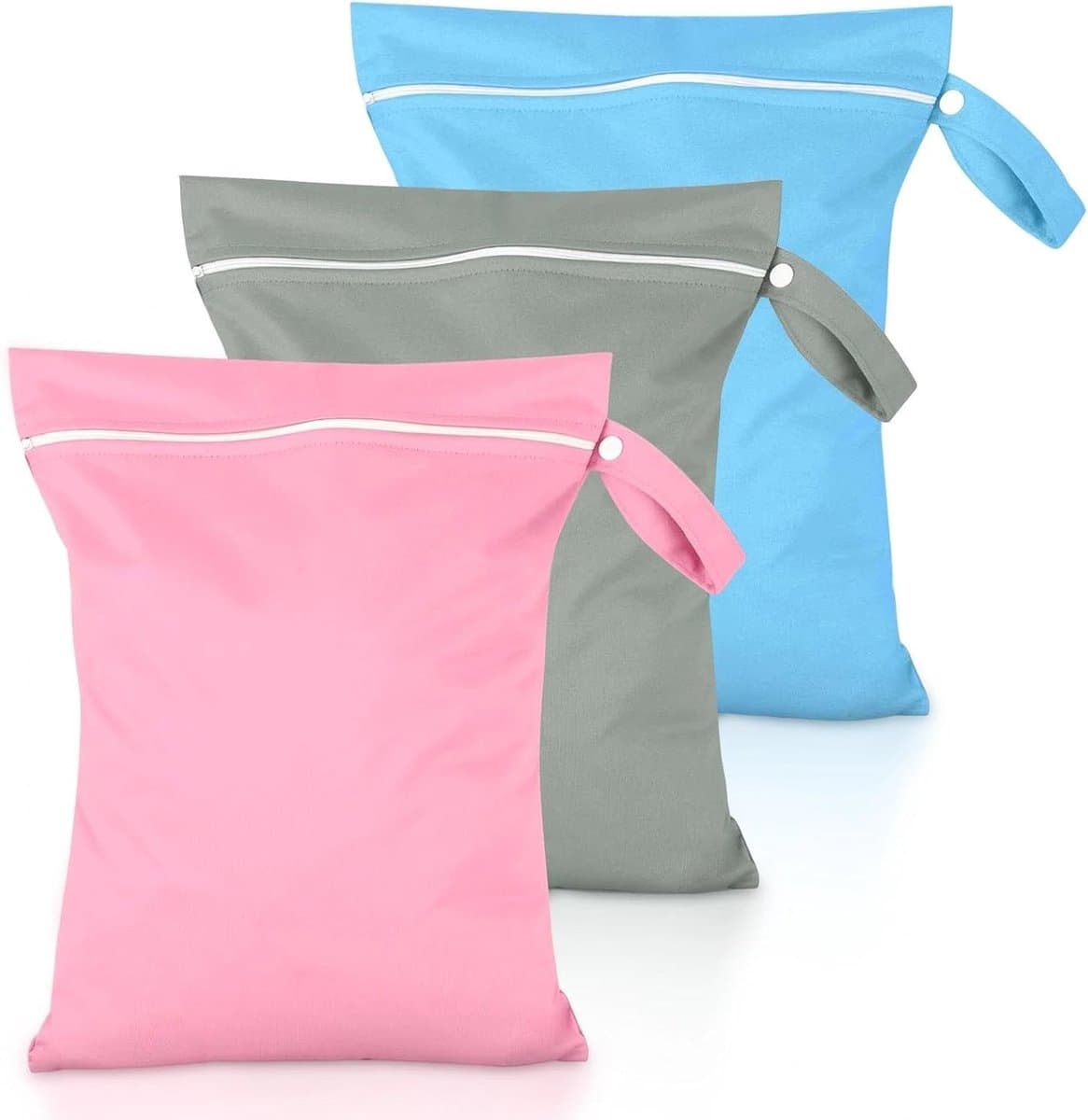 Set van 3 Waterdichte Waszakken 40 x 30 cm voor Reis, Sport en Camping met Rits voor Nat Kleding — afbeelding 1