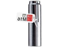 Inslagganker M16 - Stalen plug verzinkt - Zware belasting bevestigen - Corrosiebestendig staal - M16 x 65 mm - Zilver
