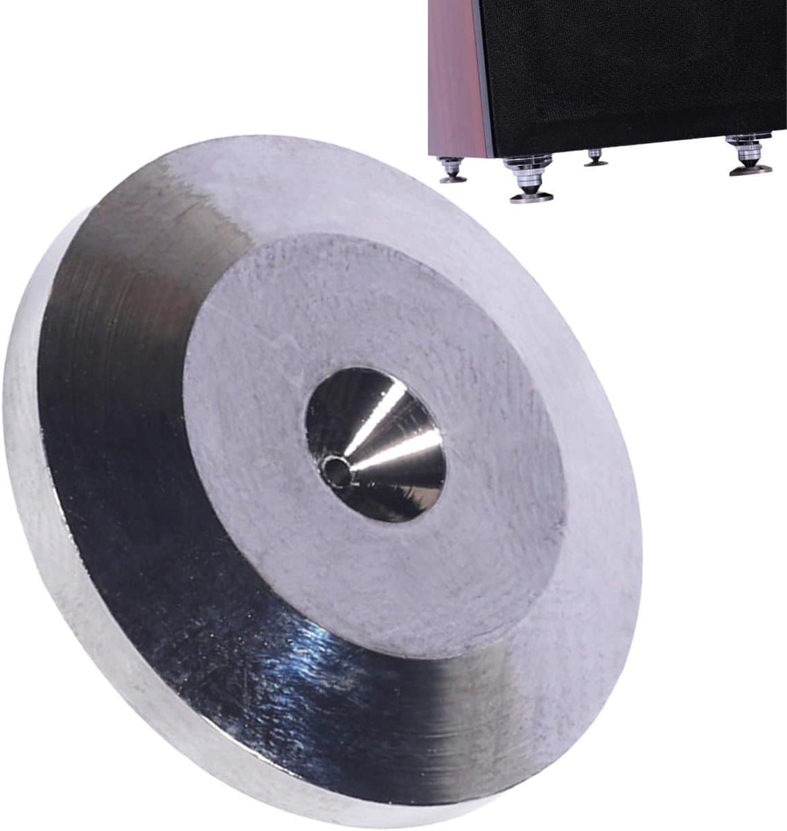 Luidspreker Isolatievoeten - Audio Dempers - Geluid Verbeteren - Zuiver Koper Materiaal - 2.5 cm - Zilver Grijs — afbeelding 1