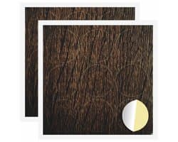 vidaXL - Zelfklevende - schroefcover - 2 - pcs - Bruin - Eiken - Ø - 20 - x - 0,5 - mm