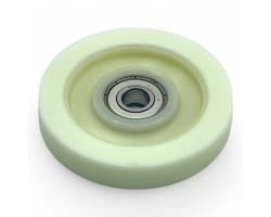 Fixem Loopwiel Geschikt voor AEG, Zanussi, Electrolux Wasdrogers – Vervangt 1364059004, 1364169001, 8077877028 – Slijtvast – Ø71mm, 10mm Lager – Alternatief - 1 Stuk