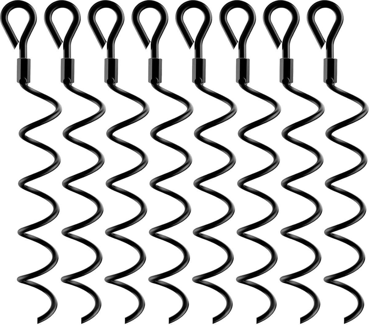WNHB® Stormankers set 8 stuks - Grondankers voor trampoline tent luifel schommel - Stevige verankering — afbeelding 1