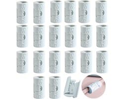 Dekbedclips - Plaatklemmen - 20 Stuks - 3.5*1.7*1.7cm - Stevige Dekbedclips - Stevige Dekbed Klemmen - Dekbedovertrek Clips - Deken Clips - Voorkom dat beddengoedaccessoires verschuiven - Snelle installatie - herbruikbaar - Hoogwaardig ABS - blauw — afbeelding 1