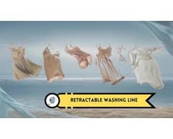 Intrekbare waslijn 15 meter - Ruimtebesparende en weerbestendige kledingdroger