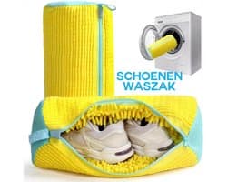 Waszak - Voor Schoenen - Kleur: Geel - Schoen Wasmachinezak – Herbruikbaar - Voor Sneakers & Alle Schoentypes – Waszak