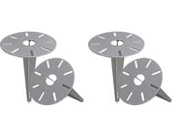 Tuinspies 4 stuks - Grondankers voor Lampen en Tuindecoraties, Ø 15,5 x H 30,5 cm — afbeelding 1