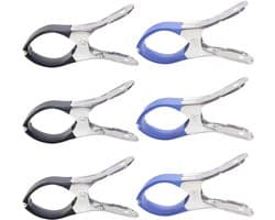 6 stuks grote roestvrijstalen clips, 12 cm zware kleding Pegs voor dekbedden, handdoeken en wasgoed