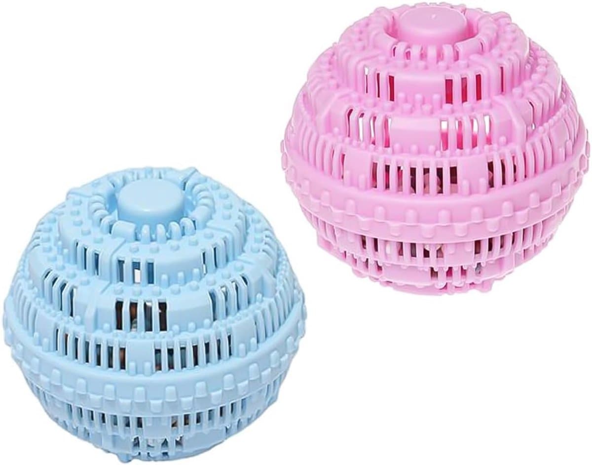 Dailygoods- Wasverzachterballen Innovatief Ontwerp - Wasbollen voor Wasmachine - Droogballen - Herbruikbare Wasballen - Verbeterde Reiniging - 2 Stuks — afbeelding 1