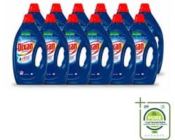 12 x Dixan - Vloeibaar wasmiddel - Universeel - 33 wasbeurten - Grootverpakking - Vaatwasstrips - Wasmiddel - Vloeiend Wasmiddel - Vlekdetectietechnologie - Krachtig Wasmiddel - Wasmiddel Zonder Resten
