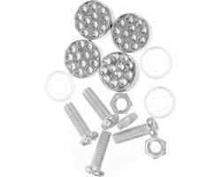 1set Bevestigingsschroeven Voor Decoratieve Kentekenplaten Metalen Clips Voor Kentekenplaatmontage Eenvoudige Installatie Duurzaam Ontwerp Voor Auto