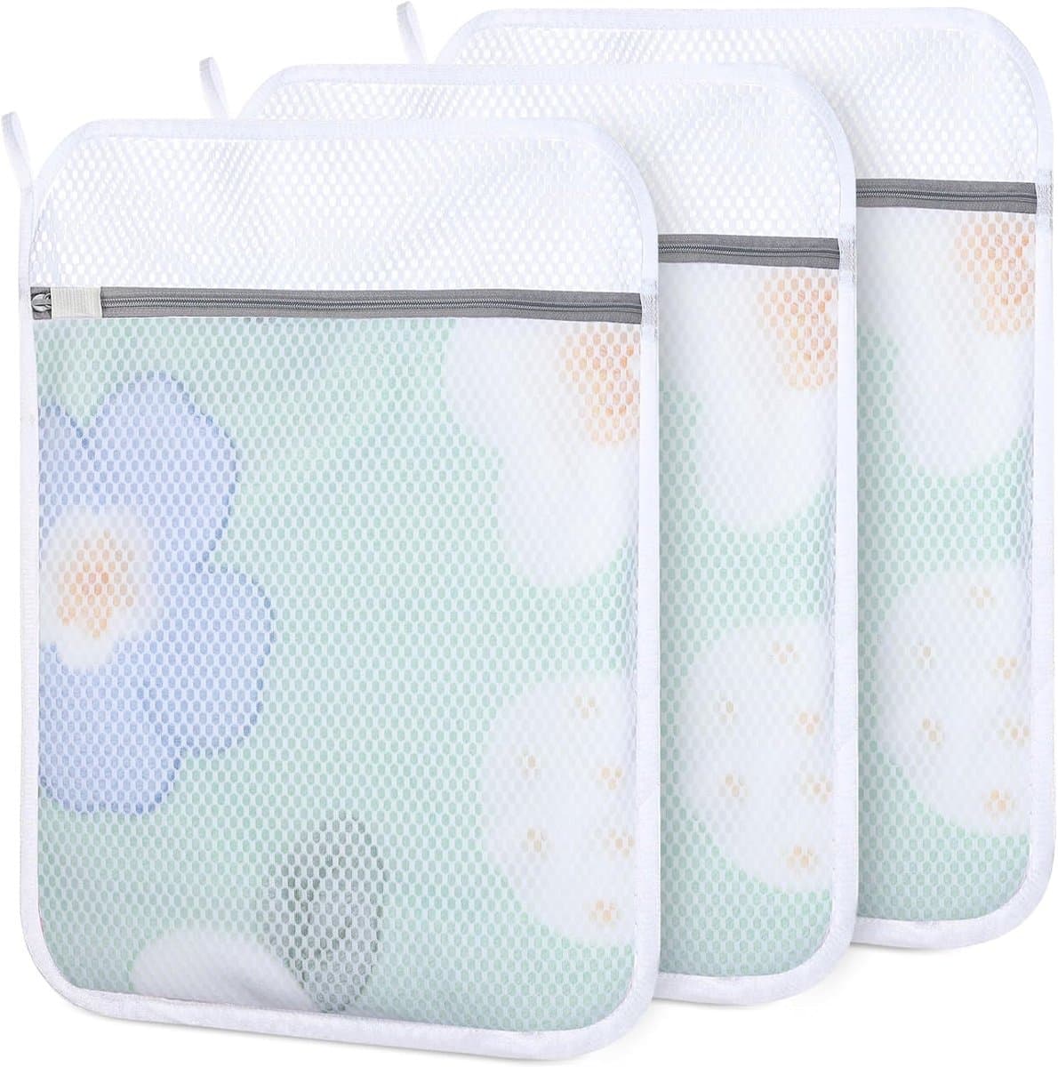 Waszakken met rits voor delicate was, herbruikbaar voor kleding, sokken, ondergoed en beha (40,6 x 50,8 cm) — afbeelding 1