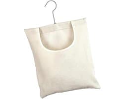 Wasknijperzak - Knijperhouder - Wasknijpers Opbergen - Met Ophanghaak - 32 x 27 cm - Beige