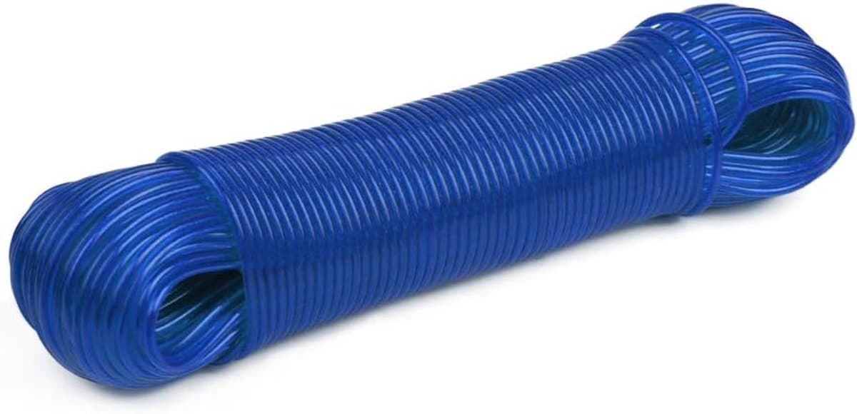 SnelShoppen - 50m Sterke Tuinlijn met Stalen Kern - Duurzame PVC Drooglijn voor Buiten - Perfect voor Tuin, Camping en Klussen — afbeelding 1