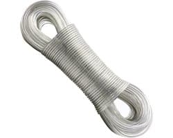 Waslijn 30 m - staal kern - extra sterk - 120 kg draagvermogen - ShopVlot