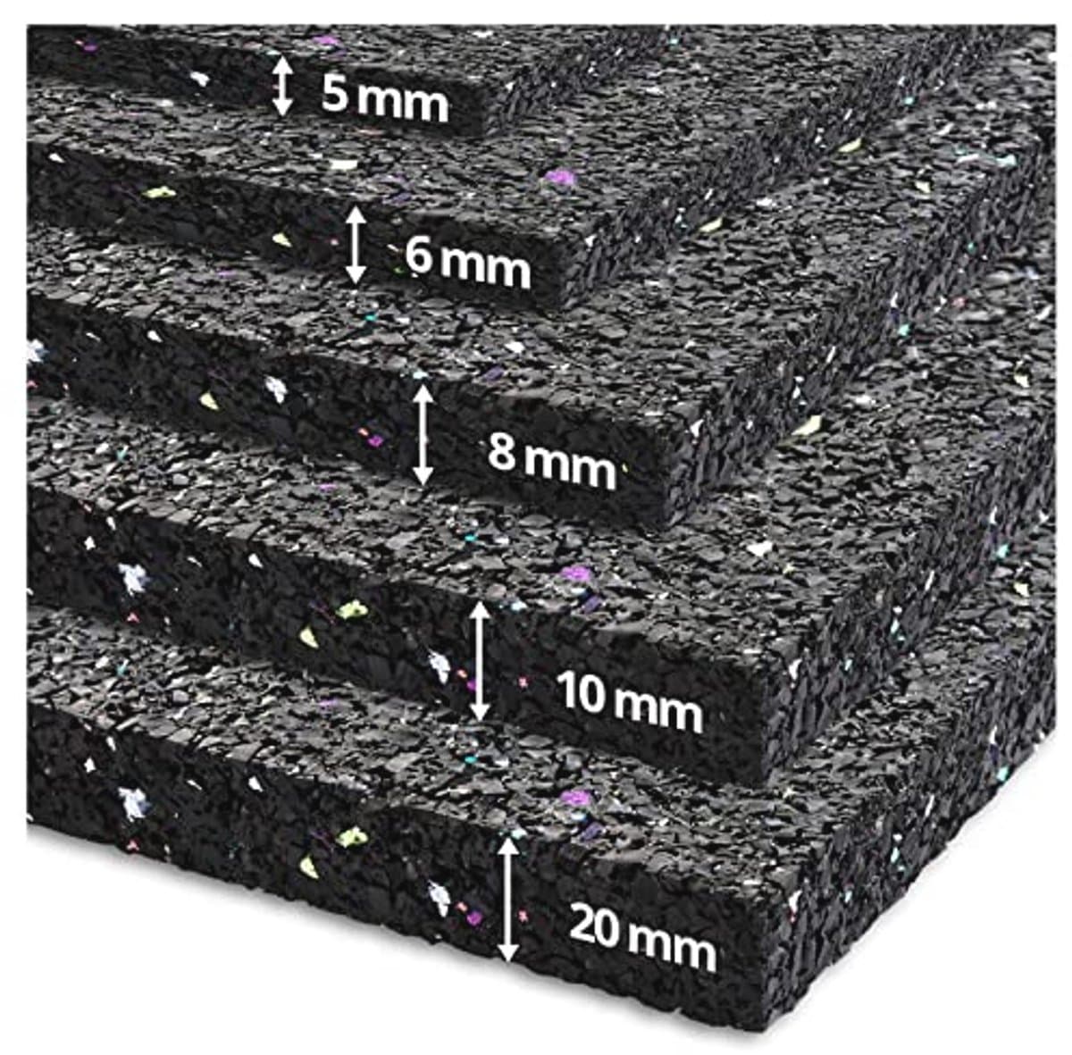 Antivibratie Wasmachine Mat - Geluidsabsorberende Rubber Mat | Demping voor Trillingen | Dikte: 20mm - 500 x 60 cm — afbeelding 1