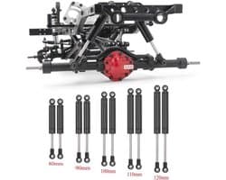 4 Stuks 110 mm RC Schokdempers voor 1/10 Crawlers - Ideaal voor Stabiliteit en Controle