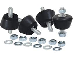 Silentblocks voor trillingsisolatie - 4 stuks rubberen houders voor machines, luchtcompressoren en motoren