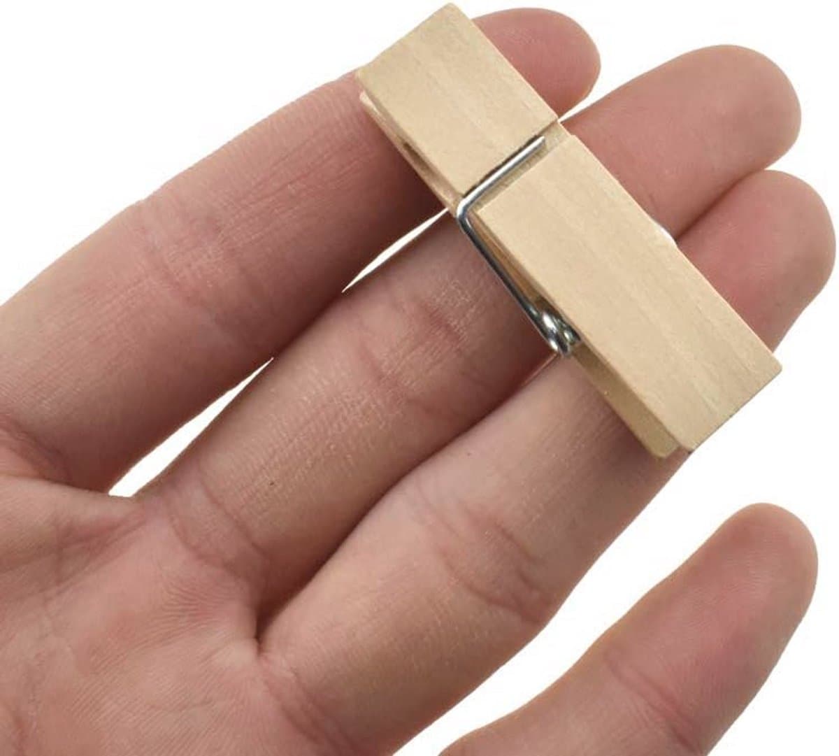 Houten Kledingspelden 1,5 cm - Stevige Wasknijpers voor Wasserij en Doe-Het-Zelf Projecten - 40 Pack — afbeelding 1