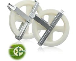 Waslijn Katrol 12,7 cm - Nylon Wiel met Aluminium As - Weerbestendig, Voor Buiten Droog Koord - Set van 2 Stuks