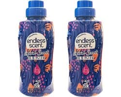 Wasparfum BERRY HEAVEN - Langdurige frisse geur - Set van 2 flessen - 40 wasbeurten - 400 ml per fles - Liquid Scent Booster